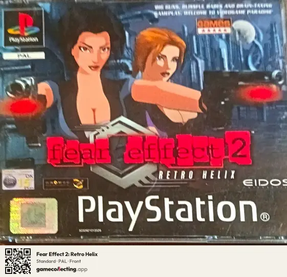 Fear Effect 2: Retro Helix PlayStation, PAL box front
