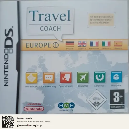 travel coach Nintendo DS, Germany box front