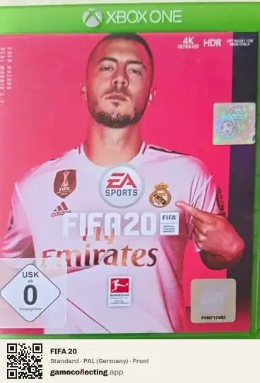 FIFA 20 Xbox One, Germany box front