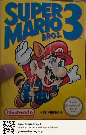 Super Mario Bros. 3 Nintendo Entertainment System, United Kingdom box front