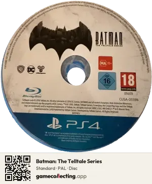 Batman: The Telltale Series PlayStation 4, PAL disc