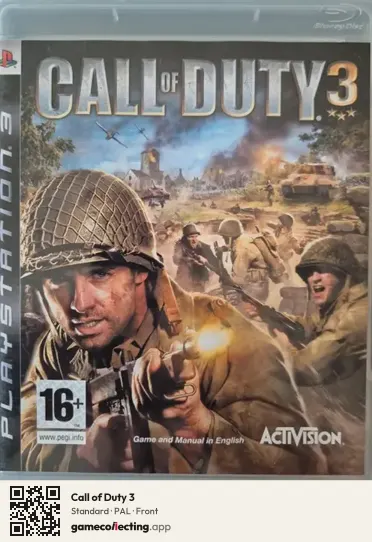 Call of Duty 3 PlayStation 3, PAL box front