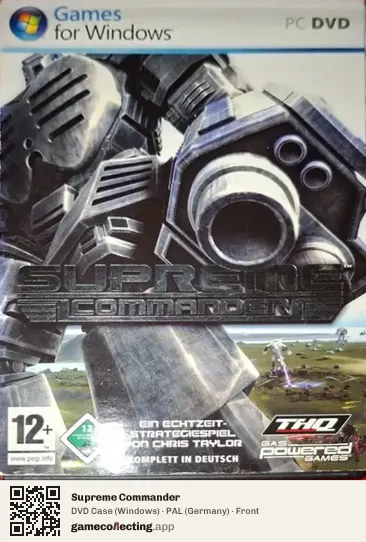 Supreme Commander Computer, Germany box front