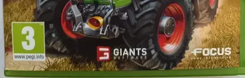 Farming Simulator 17, the USK square on its front
