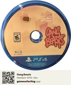 Gang Beasts PlayStation 4, NTSC disc