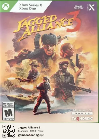 Jagged Alliance 3 Xbox Series X, NTSC box front