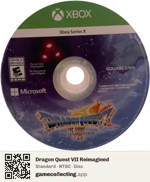 Dragon Quest VII Reimagined Xbox Series X, NTSC disc