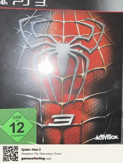 Spider-Man 3 PlayStation 3, Germany box front