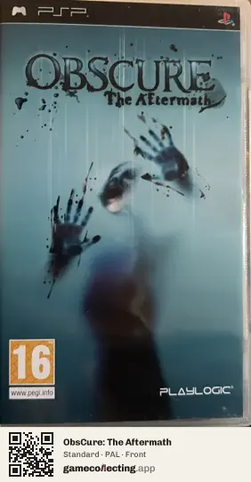 ObsCure: The Aftermath PlayStation Portable, PAL box front