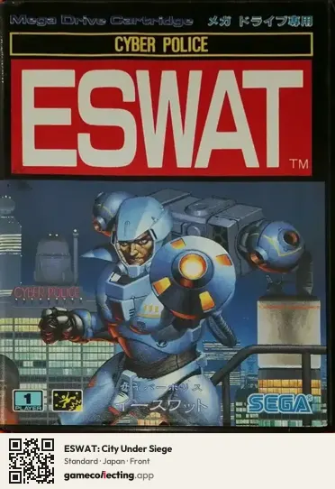 ESWAT: City Under Siege Sega Mega Drive / Genesis, Japan box front