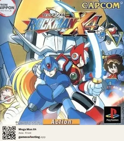 Mega Man X4 PlayStation, Asia box front