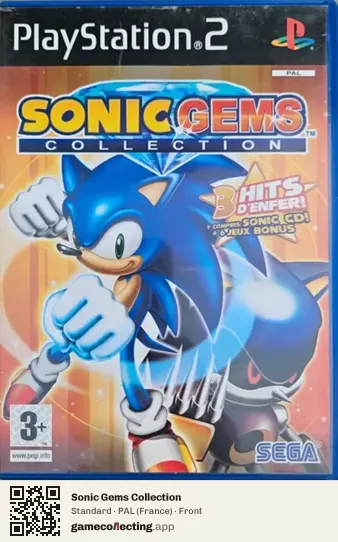 Sonic Gems Collection PlayStation 2, France box front