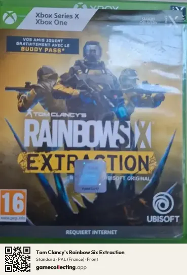 Tom Clancy's Rainbow Six Extraction Xbox Series X, France box front