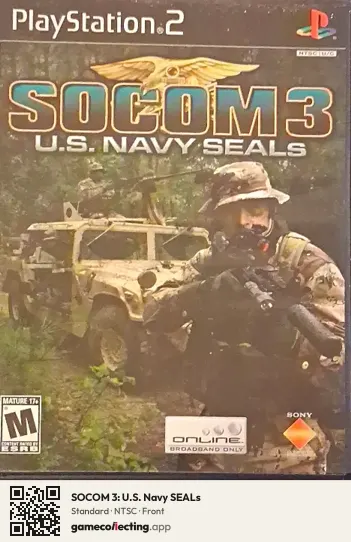 SOCOM 3: U.S. Navy SEALs PlayStation 2, NTSC box front