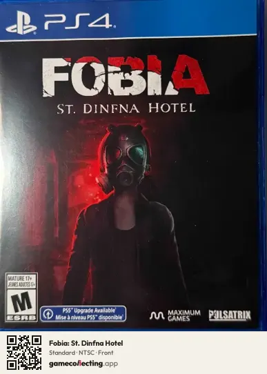 Fobia: St. Dinfna Hotel PlayStation 4, NTSC box front