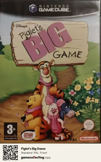 Piglet's Big Game Nintendo GameCube, PAL box front
