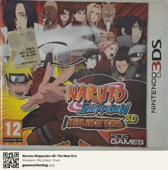 Naruto Shippuden 3D: The New Era Nintendo 3DS, Italy box front