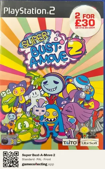Super Bust-A-Move 2 PlayStation 2, PAL box front