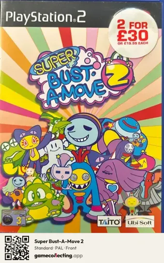 Super Bust-A-Move 2 PlayStation 2, PAL box front