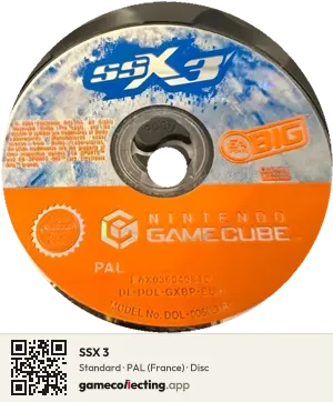 SSX 3 Nintendo GameCube, PAL disc