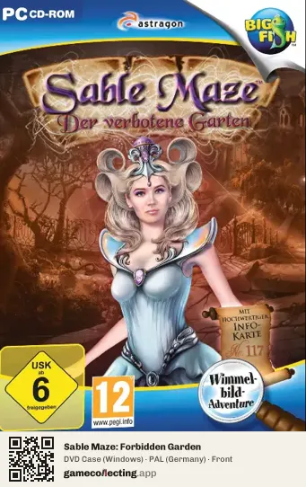 Sable Maze: Forbidden Garden Computer, Germany box front