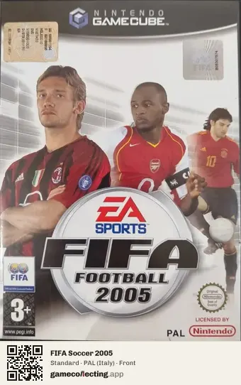 FIFA Soccer 2005 Nintendo GameCube, Italy box front