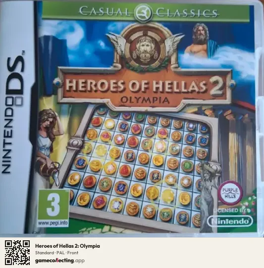 Heroes of Hellas 2: Olympia Nintendo DS, PAL box front