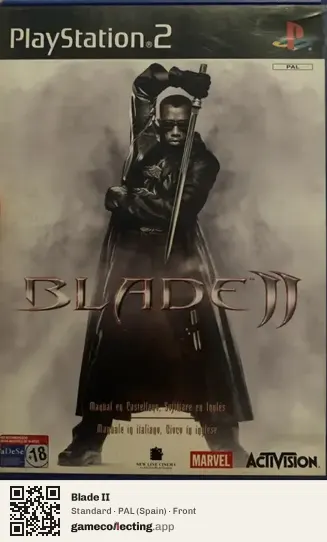 Blade II PlayStation 2, Spain box front