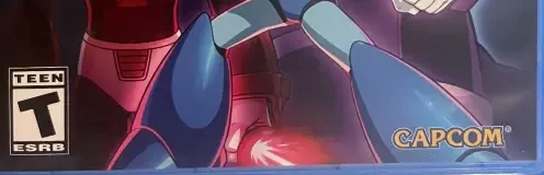 Mega Man X Legacy Collection 1 + 2, the ESRB box on its front