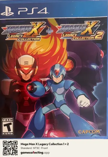 Mega Man X Legacy Collection 1 + 2 PlayStation 4, NTSC box front