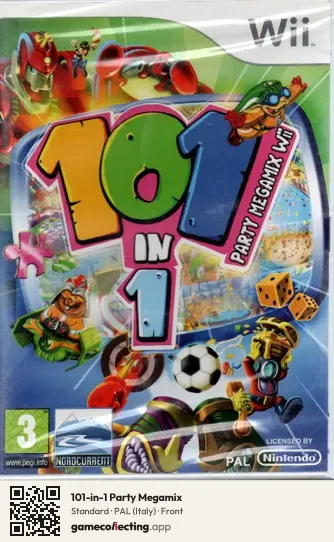 101-in-1 Party Megamix Nintendo Wii, Italy box front