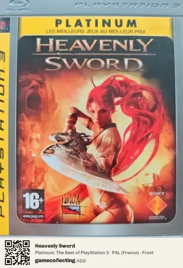 Heavenly Sword PlayStation 3, France box front