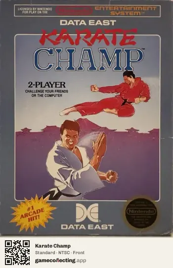 Karate Champ Nintendo Entertainment System, NTSC box front