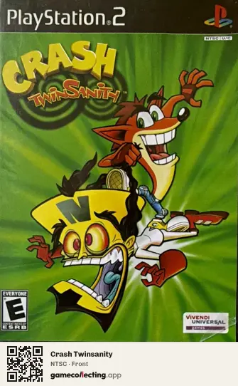 Crash Twinsanity PlayStation 2, NTSC box front