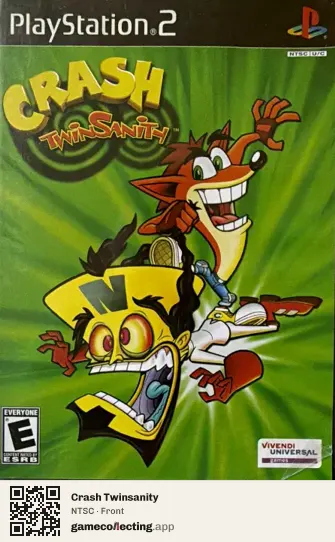 Crash Twinsanity PlayStation 2, NTSC box front