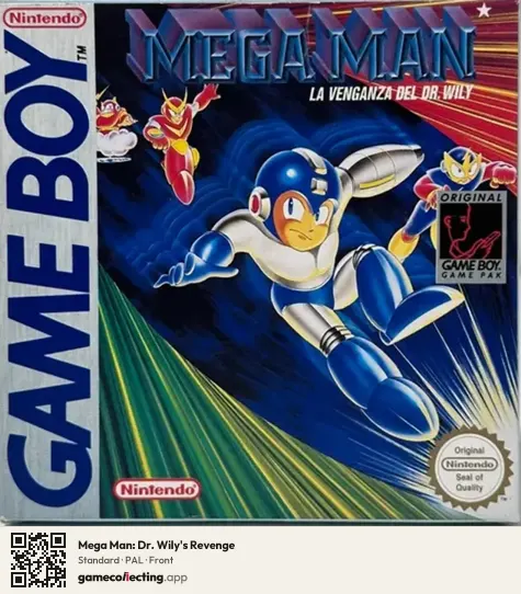 Mega Man: Dr. Wily's Revenge Game Boy, PAL box front