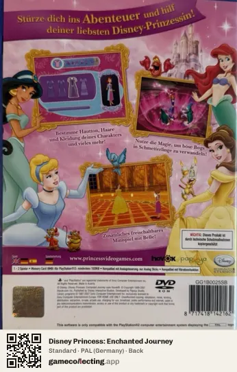 Disney Princess: Enchanted Journey PlayStation 2, Germany box back