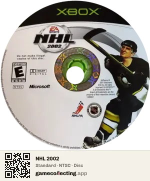 NHL 2002 Xbox, NTSC disc
