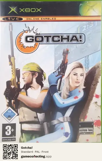 Gotcha! Xbox, PAL box front