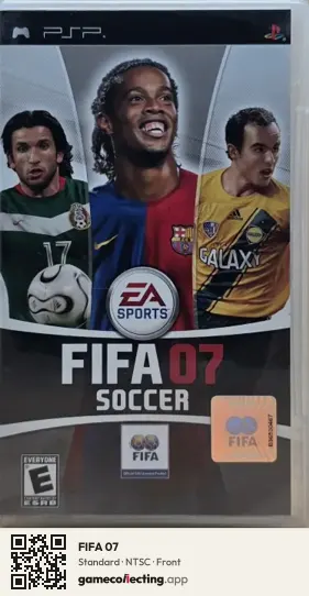 FIFA 07 PlayStation Portable, NTSC box front