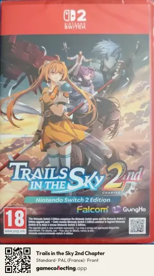 Trails in the Sky 2nd Chapter Nintendo Switch 2, France box front
