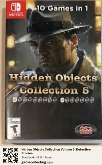 Hidden Objects Collection Volume 5: Detective Stories Nintendo Switch, NTSC box front