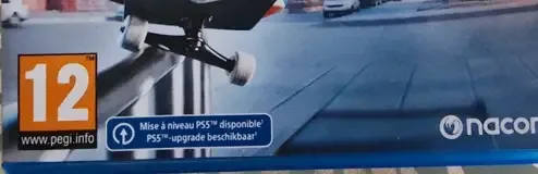 Session: Skate Sim, the PEGI square on its front