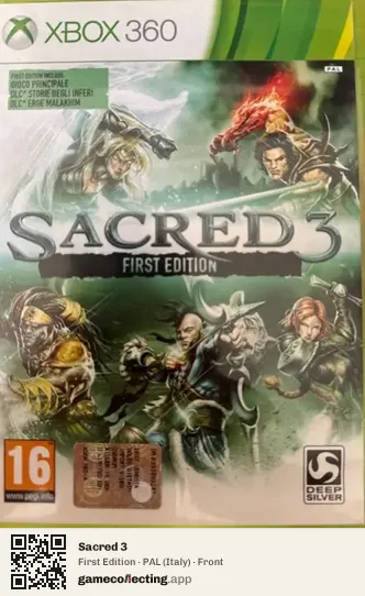 Sacred 3 Xbox 360, Italy box front