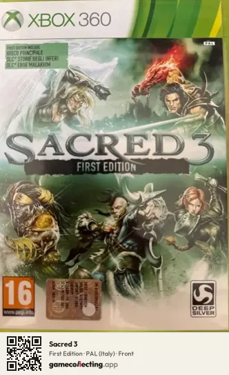 Sacred 3 Xbox 360, Italy box front