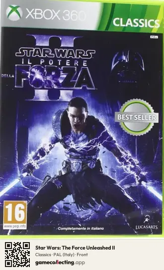 Star Wars: The Force Unleashed II Xbox 360, Italy box front