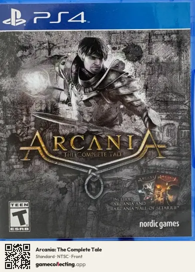 Arcania: The Complete Tale PlayStation 4, NTSC box front