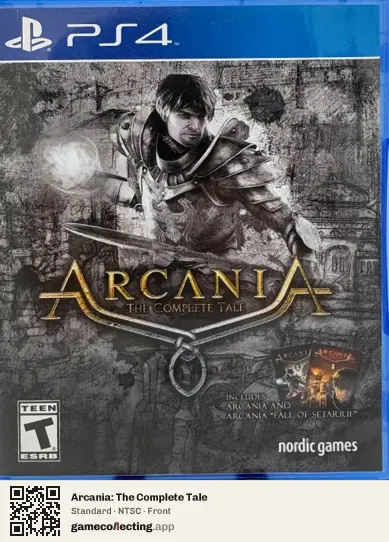 Arcania: The Complete Tale PlayStation 4, NTSC box front