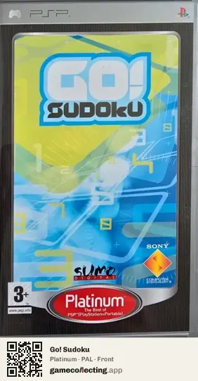 Go! Sudoku PlayStation Portable, PAL box front