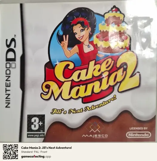 Cake Mania 2: Jill's Next Adventure! Nintendo DS, PAL box front
